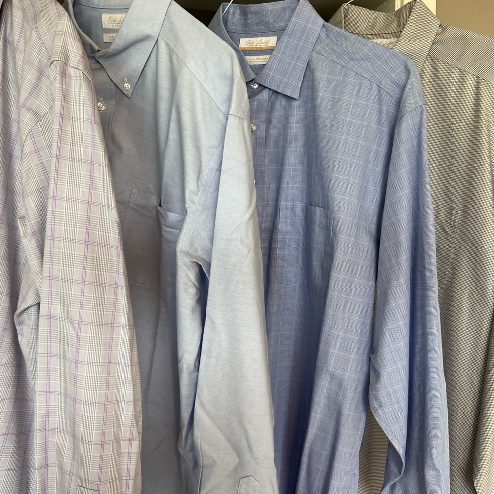 Four Formal Oxford Button-Downs (16.5 x 35)